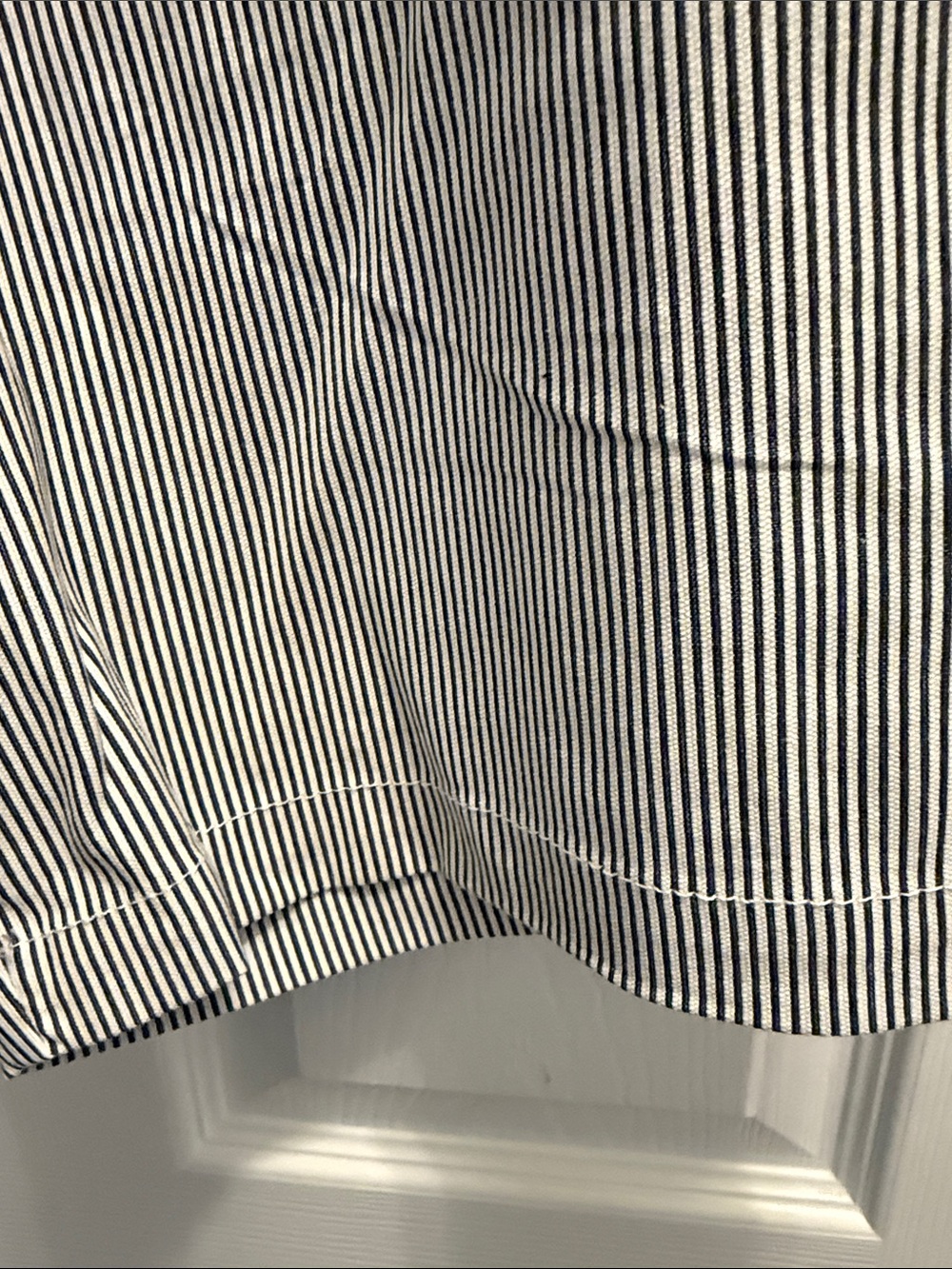 croft & barrow Black and White Pinstripe Bermuda Shorts - Picture 4 of 6